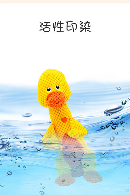 Cat and dog pet toys, plush and sound-making toys for teething, cute sika deer, frogs and other styles