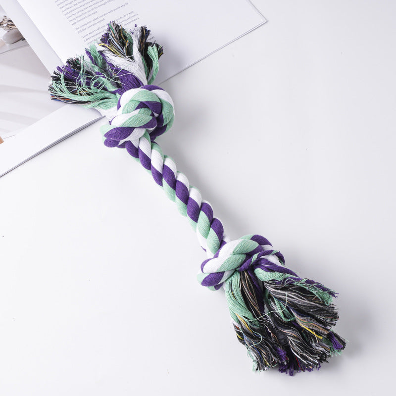 Amazon new pet toys dog cotton rope toys medium and large dog chew-resistant teething big dog toys wholesale