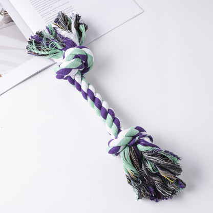 Amazon new pet toys dog cotton rope toys medium and large dog chew-resistant teething big dog toys wholesale