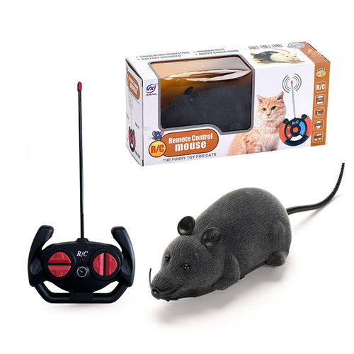 Cross-border four-way remote control simulation mouse, pet cat toys, tricky new and unique animal models, factory direct sales