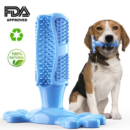 Pet dog toothbrush toys Cross-border teeth cleaning teeth grinding stick bone corn dog toys Wholesale pet teething toys