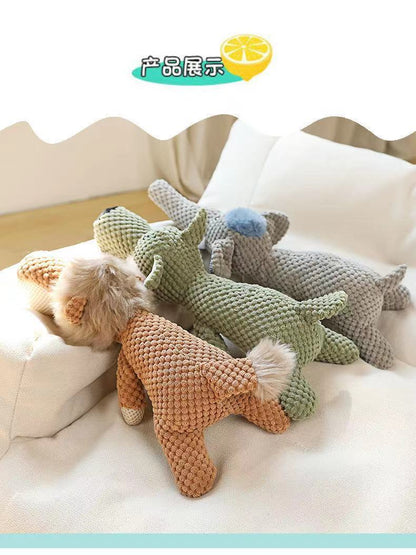 Pet toys large, medium and small dogs and cats bones resistant to tearing and biting sound BB called molar cotton rope to relieve boredom plush toys