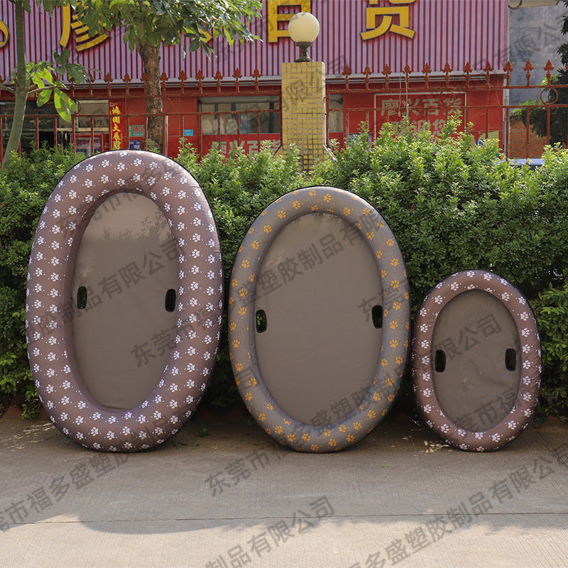8 in-stock inflatable pet floating row pvc floating dog floating row swimming floating bed floating pad water supplies toys