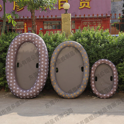 8 in-stock inflatable pet floating row pvc floating dog floating row swimming floating bed floating pad water supplies toys