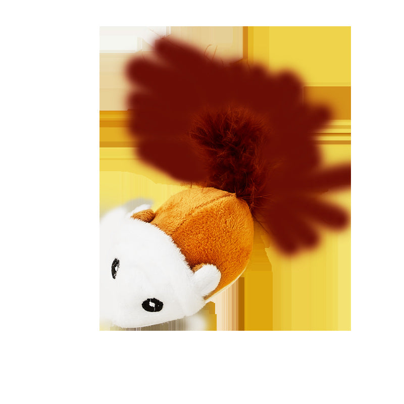 Cross-border wholesale electric cat toys, infrared laser light pen, cat teasing stick, feather automatic cat toys, self-pleasure artifact