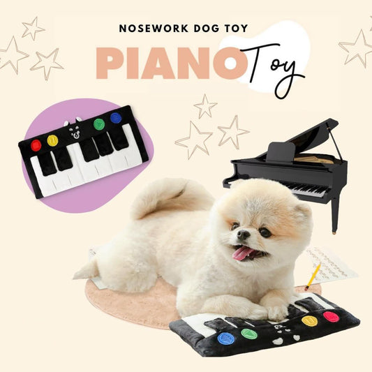 Spot Ins new Korean piano food sound baby barking toys dog toys export pet paper toys