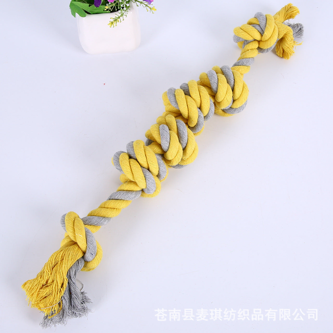 Amazon new pet toys dog cotton rope toys medium and large dog chew-resistant teething big dog toys wholesale