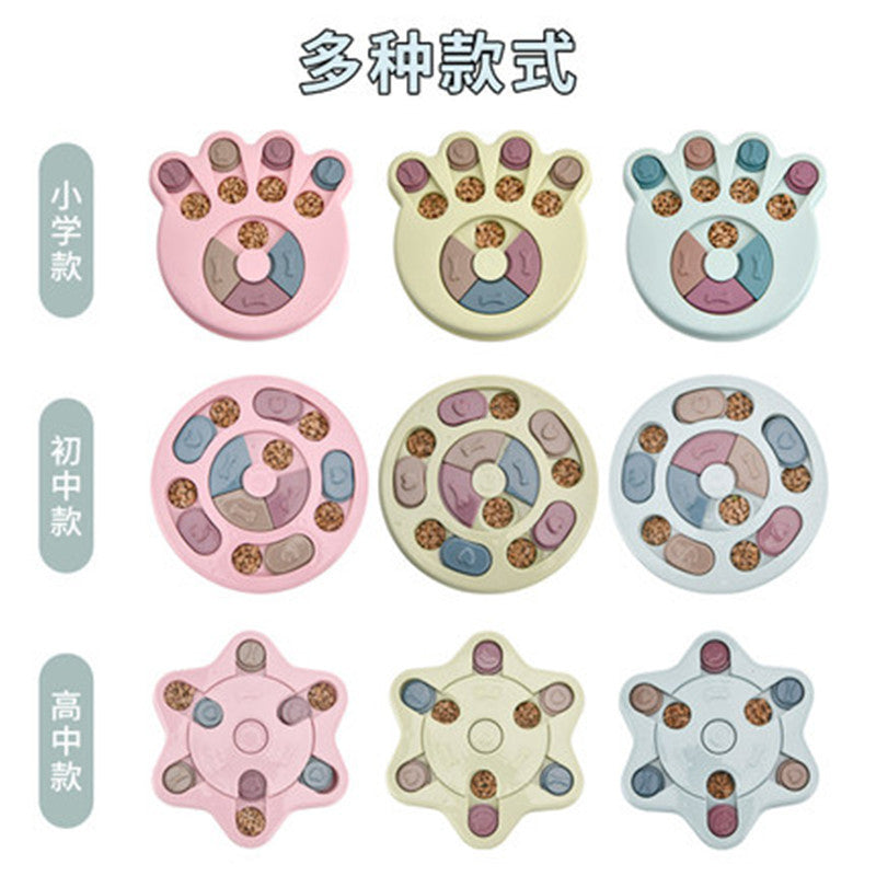 Amazon's new pet toys dog food turntable eating anti-choking tableware dog bowl supplies