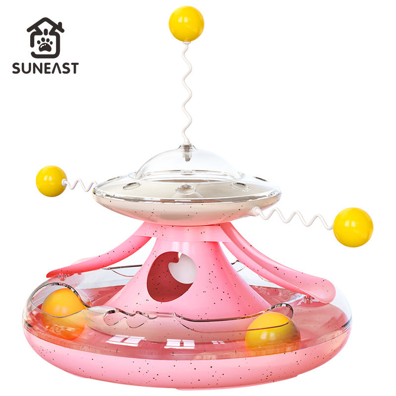 Cat toys cat self-entertainment cat teaser stick pet cat turntable ball kitten kitten cat teaser artifact pet toys