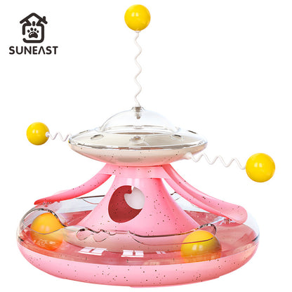 Cat toys cat self-entertainment cat teaser stick pet cat turntable ball kitten kitten cat teaser artifact pet toys