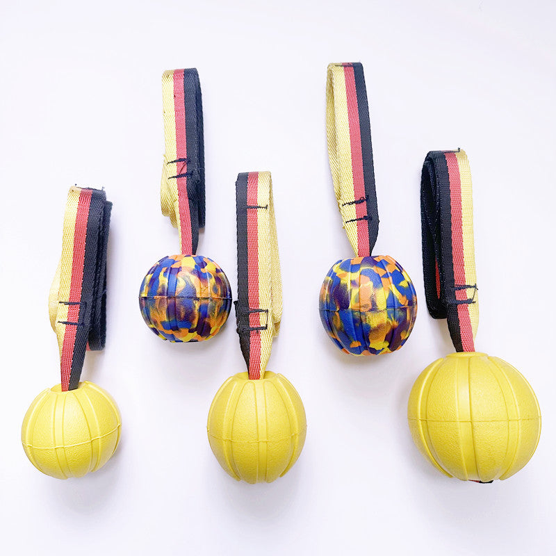 Pet toys and balls, new style rope single head ball training floating water resistant bite resistant pet supplies knotted ball