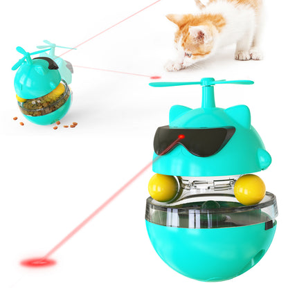 Pet supplies Amazon's new product explosion model electric vocal tumbler laser infrared ray tease cat toy