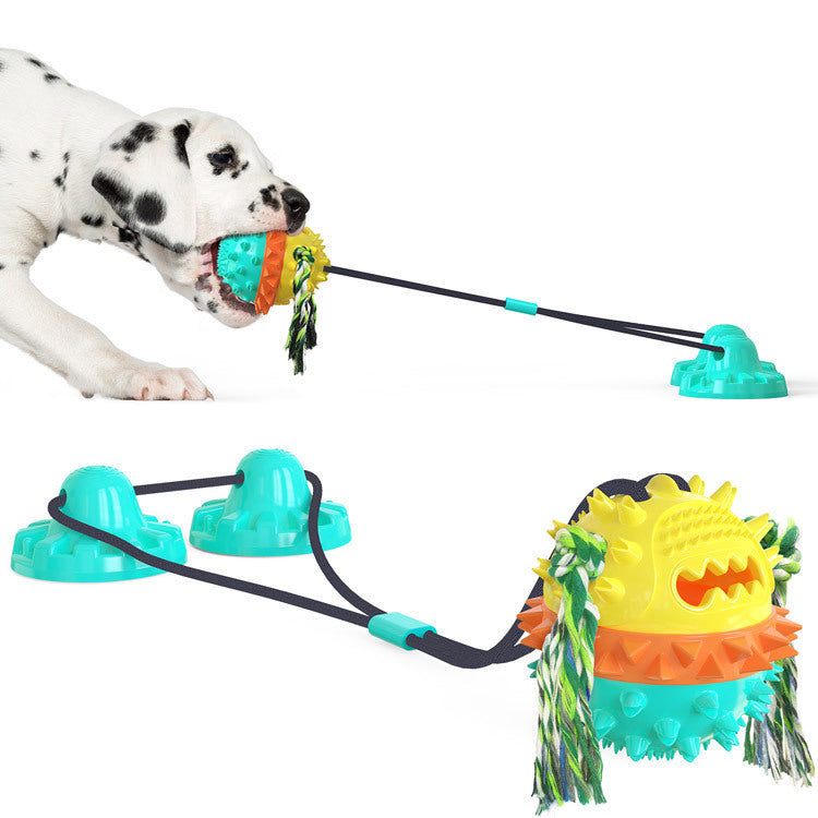 Pet supplies manufacturers Amazon food leaker dog chew ball strong suction cup cat and dog toys cat teaser