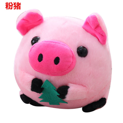 Pet plush toys, interactive dog toys, squeaking mobile dog ball toys, washable cartoon pig plush