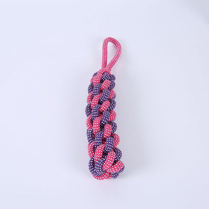 Amazon new pet toys dog cotton rope toys medium and large dog chew-resistant teething big dog toys wholesale