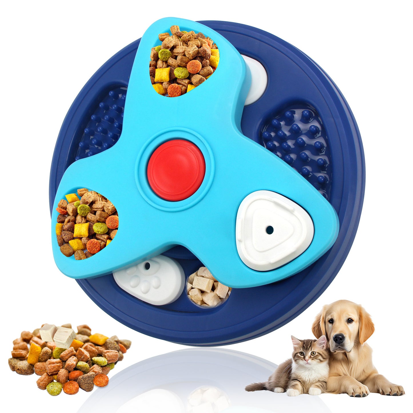 Amazon dog toys pet slow food bowl dog bowl training sound leaking food tray cat toys dog educational toys